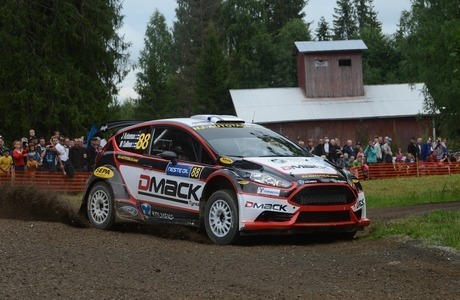 DMACK tyres being used by rally drivers