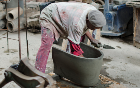 Loowatt's toilet being made