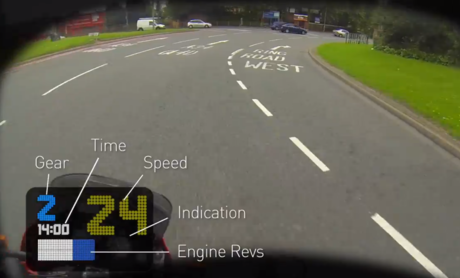 Bike HUD head up display