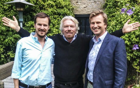 TransferWise founders and Richard Branson