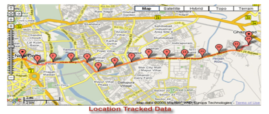 Location tracked data