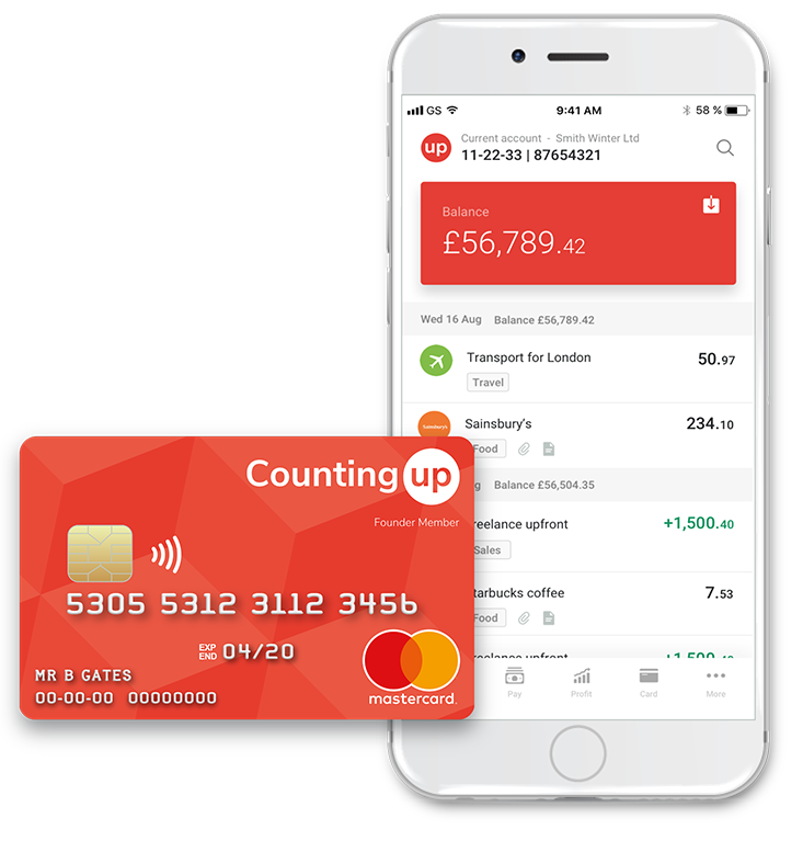 The Countingup card and app